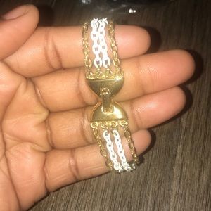 Bracelet gold and white